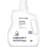 ATTITUDE Liquid Fabric Softener, Plant-Based & Vegan, HE Compatible, Naturally Derived, Lavender Scent, 80 Loads, 67.6 Fl Oz