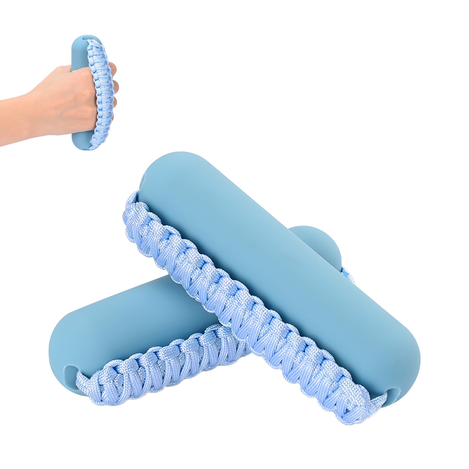 BOOSTEADY Hand Weights Set for Women Men, Soft Dumbbells of 2(1lb), Walking Weight with Hand Strap for Aerobics, Jogging, Running-Blue