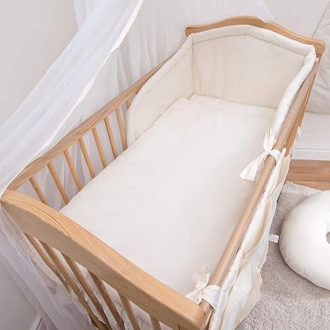 cream cot bed