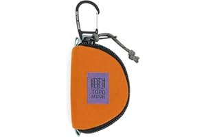 Topo Designs Taco + Square Bags, Small Clip Accessory Bag for Headphones, Keys, Cards and Cash, Aluminum Key Clip, Foam Padding (Taco/Spice)