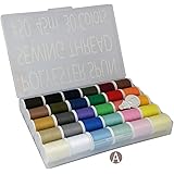 LEONIS 30 Color Set of Handy Polyester Sewing Threads 50 Yards/45 m Each[ 93011 ]