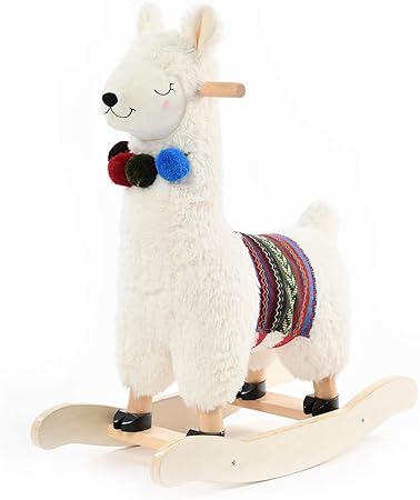 Labebe Peluche Pour Cheval A Bascule Mouton A Bascule Pour Enfant De 1 A 3 Ans