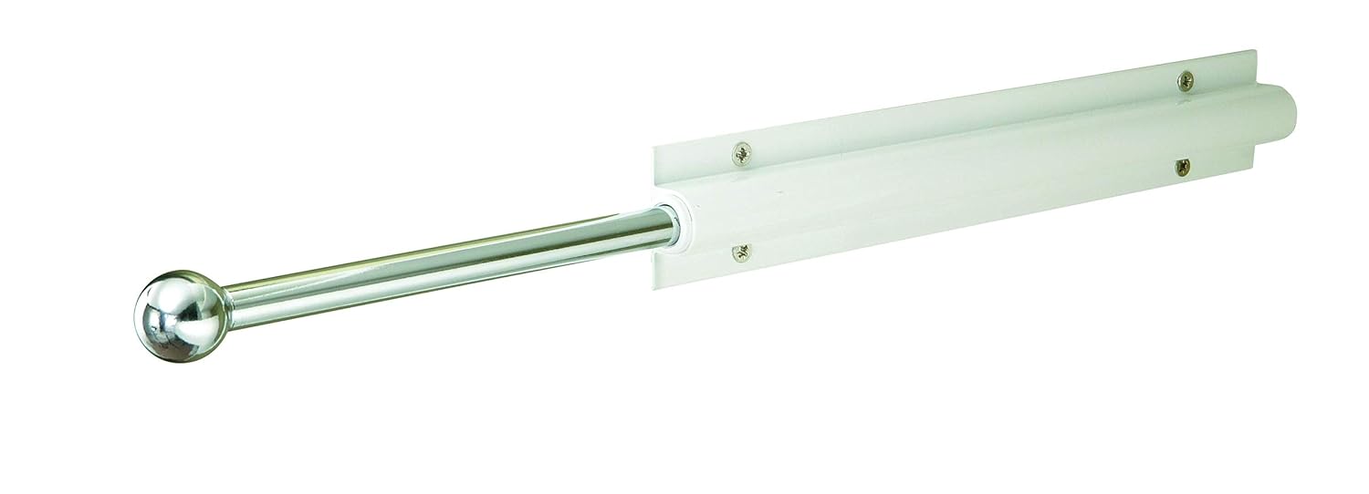 Easy Track Sliding Wardrobe Rod, White eBay