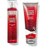 Bath & Body Works - Winter Candy Apple - Gift Set - Fine Fragrance Mist & Body Cream (Packaging Varies)