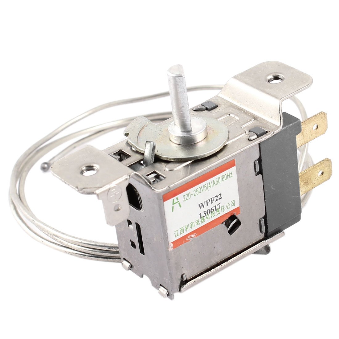 Sourcingmap AC 220-250V 5A Metal 2 Pin Refrigerator Temperature Control Thermostat