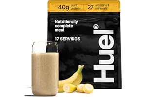 Huel Black Edition Protein Powder Meal Replacement Shake - Banana - withLastFuel Scoop - 34 Scoops Packed with 100% Nutrition