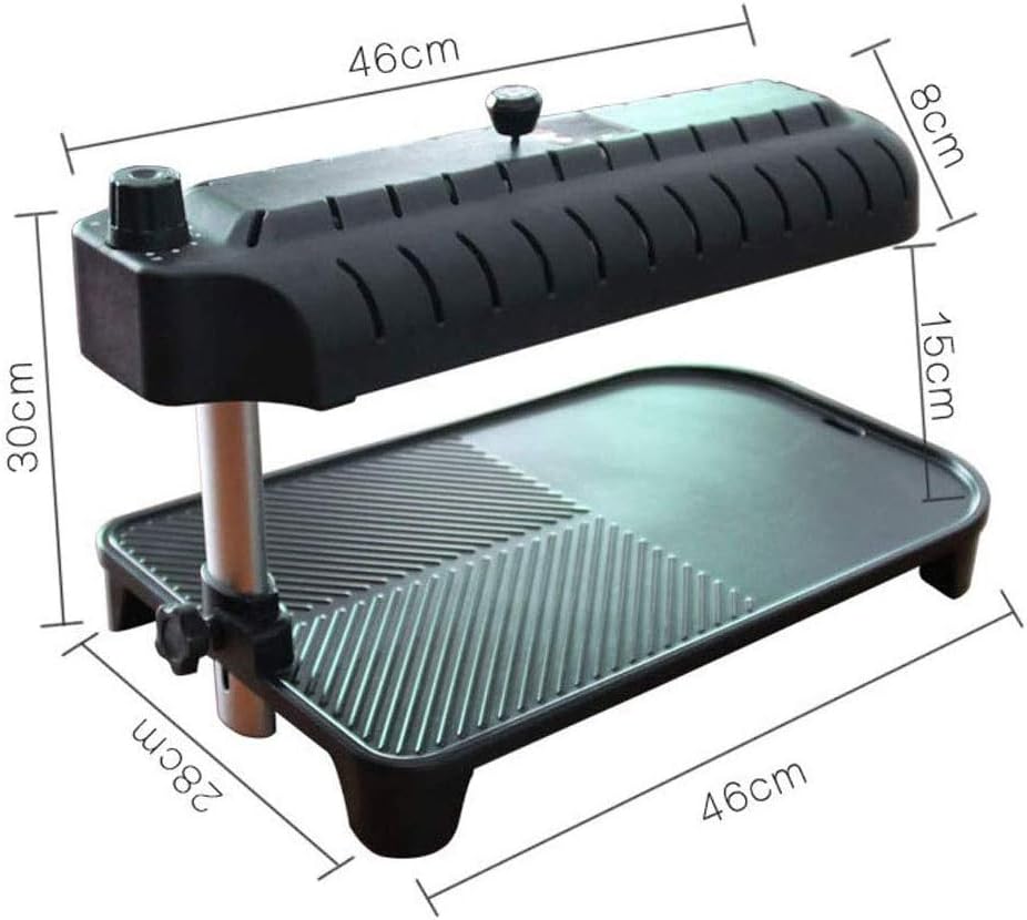 review UXZDX CUJUX Smoke Less Infrared Grill, Indoor Grill, Heating Electric Tabletop Grill, Non Stick Easy to Clean BBQ Grill