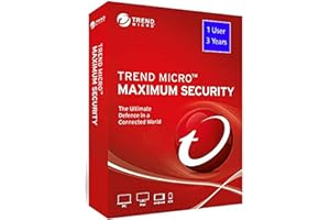 Trend Micro Maximum Security: Global Ver. (Windows/Mac/Android/iOS) - 1 User, 3 Year (e-mail Delivery in 24 Hours - No CD)