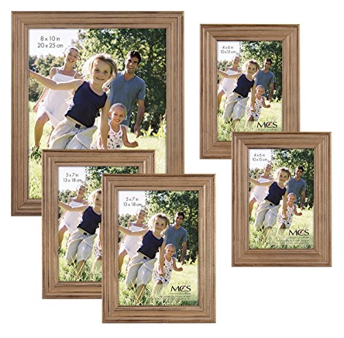 Mcs 5pc rustic wood frame set (65618)