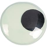 Enormous Glow-in-the-dark Wiggle Eyes (6 Pack) 4 1/4". Plastic.