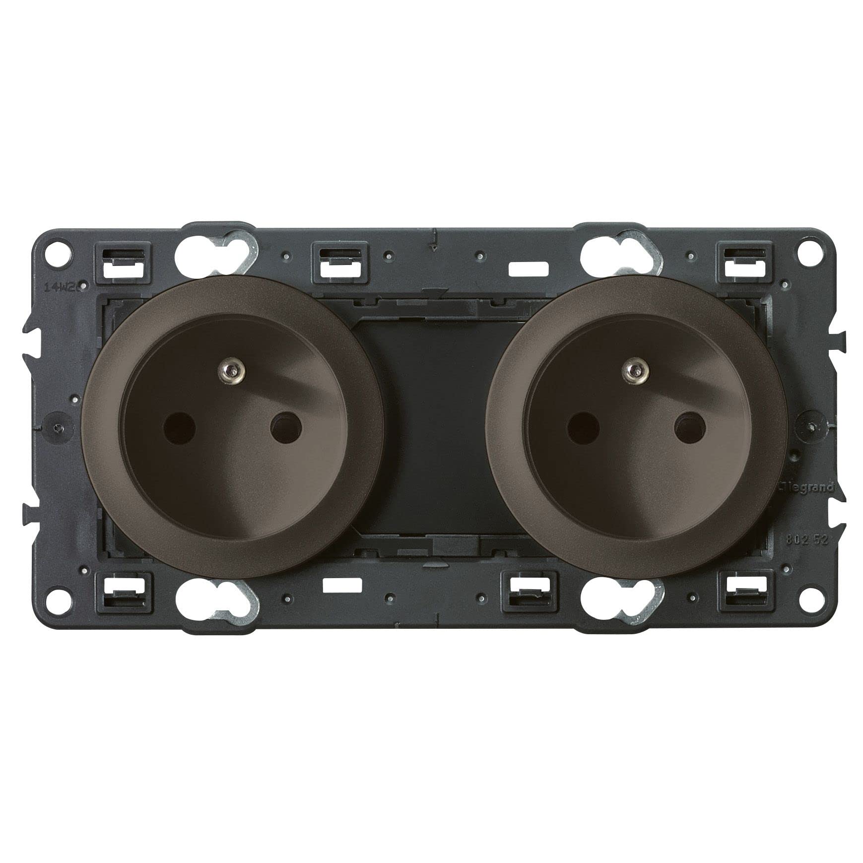 Legrand Céliane 099542 Double Socket with Earth 250 VoltsV Black