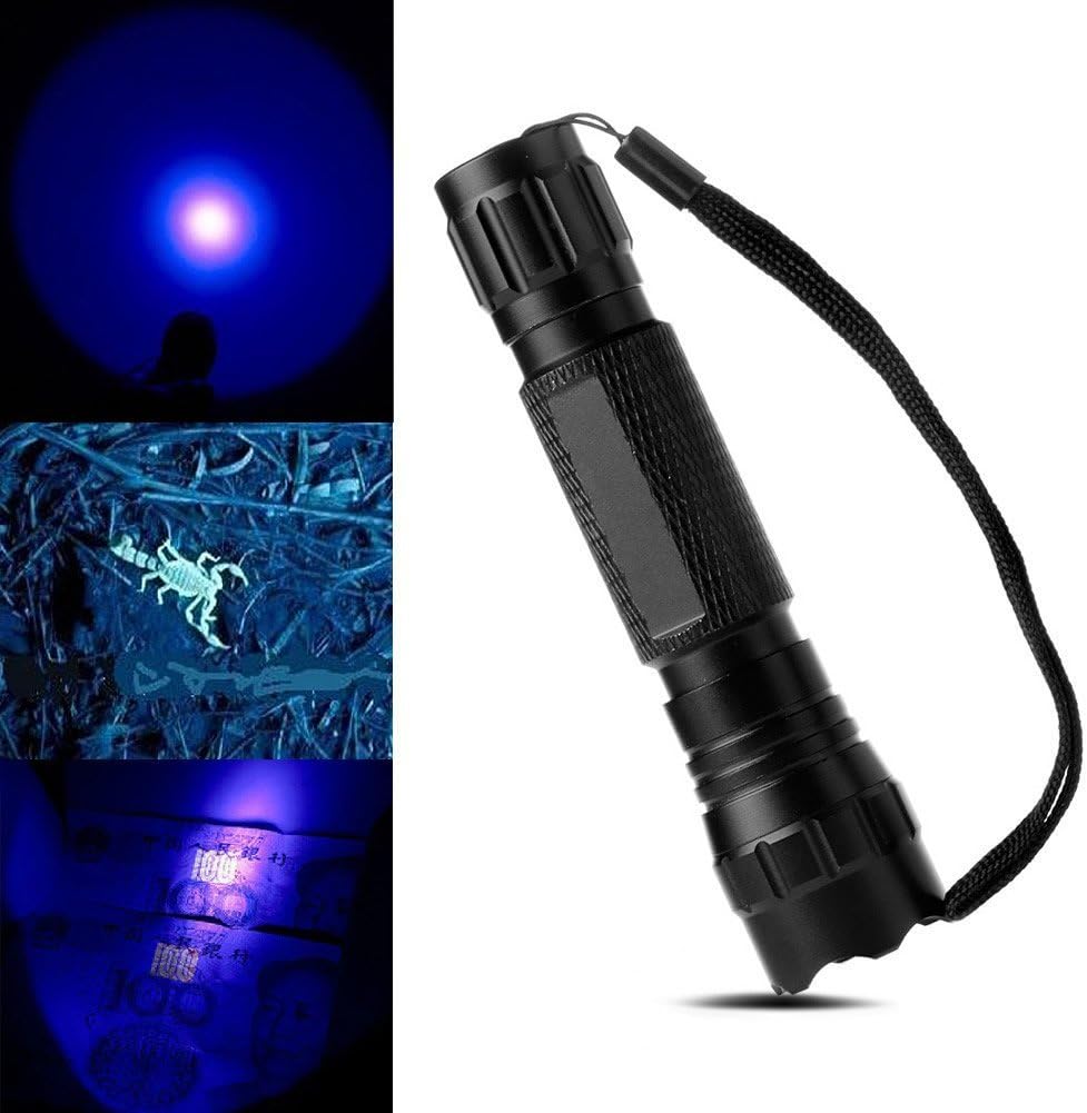 BESTSUN UV Flashlight 365nm Ultraviolet LED Blacklight Lamp Torch for