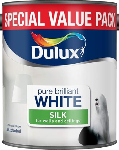 Dulux Silk 3L Pure Brilliant White Paint Brand Dulux Silk Finish 3 Litre