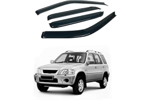 CHYKORLA 4PCS Rain Guards Window Visors Wind Deflector Fits for Honda CR-V (CRV) SUV 1997-2001, Front & Rear Outside Mount Vent Shade 1997 1998 1999 2000 2001