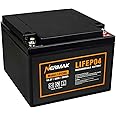 NERMAK 12V 30Ah Lithium LiFePO4 Deep Cycle Battery, 2000+ Cycles Lithium Iron Phosphate Rechargeable Battery for Scooter, RV/Outdoor Camping, Marine, Electric Wheelchair and More, Built-in 30A BMS