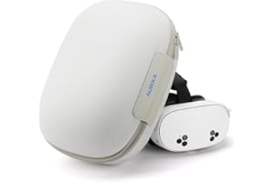 Aubika Hard Carrying Case for Meta Quest 3S/Quest 3/Quest 2, Suitable for Most VR headsets and Touch Controller Accessories, 