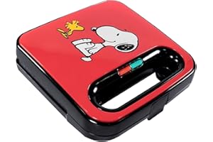 Uncanny Brands Peanuts Grilled Cheese Maker - Make Snoopy and Woodstock Sandwiches - Kitchen Appliance