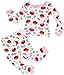Sesame Street Girls' Toddler 4-Piece Cotton Pajama Set, Sesame-Elmo Glam, 3T