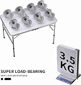 Lucn 3ft Folding Camping Table 2-Height Portable Picnic Table 90x60cm view 4