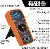 Klein Tools MM325 Digital Multimeter 600V AC/DC Voltage Tester Battery view 3