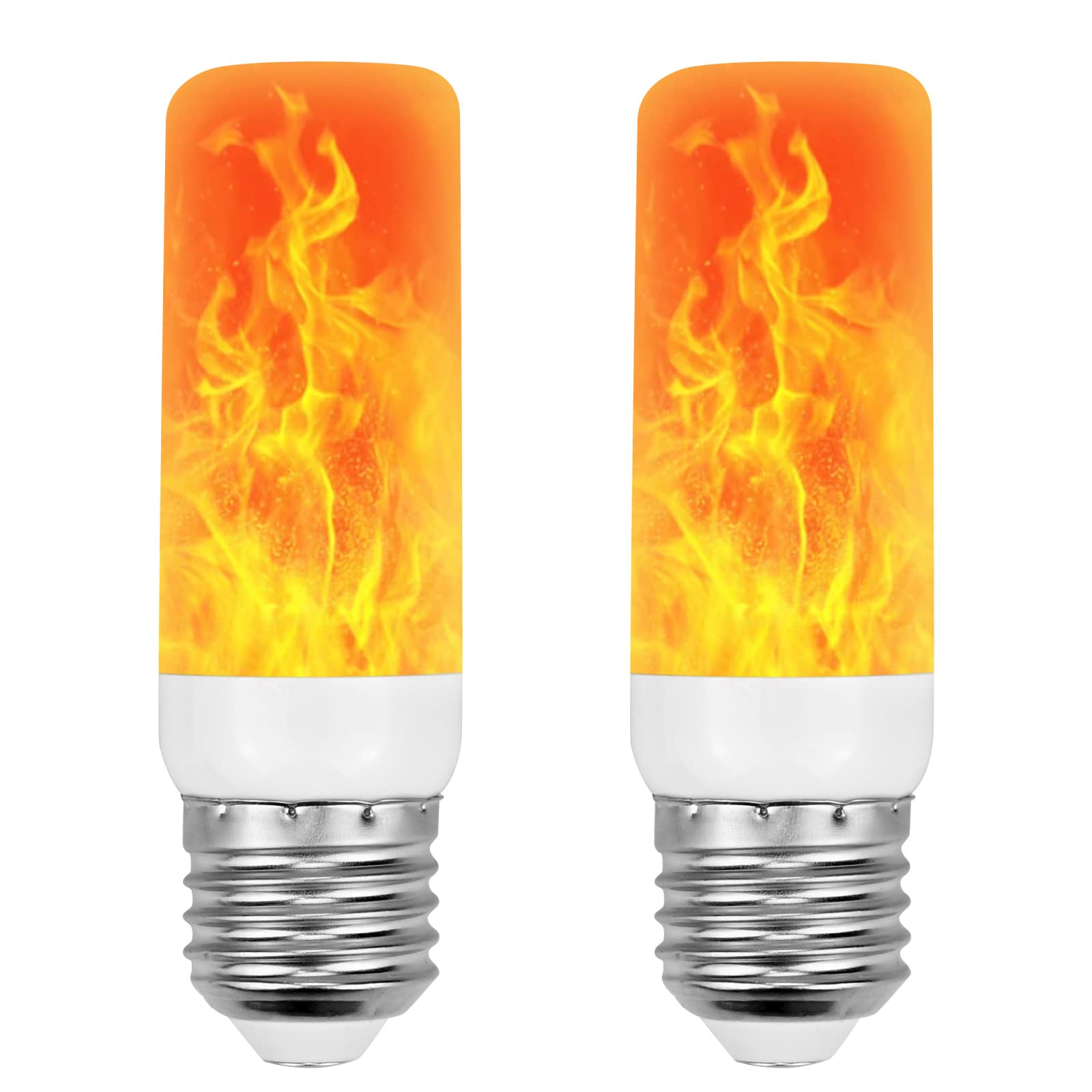 CECOMBINE LED Flame Light Bulb, Effect Light Bulbs,4 Lighting Modes LED Outdoor Light 5W E27 Flame Bulb Party Bulb Lights for Christmas Halloween Party Dancing Garden Decorative Lighting (2 PCS) — image 1