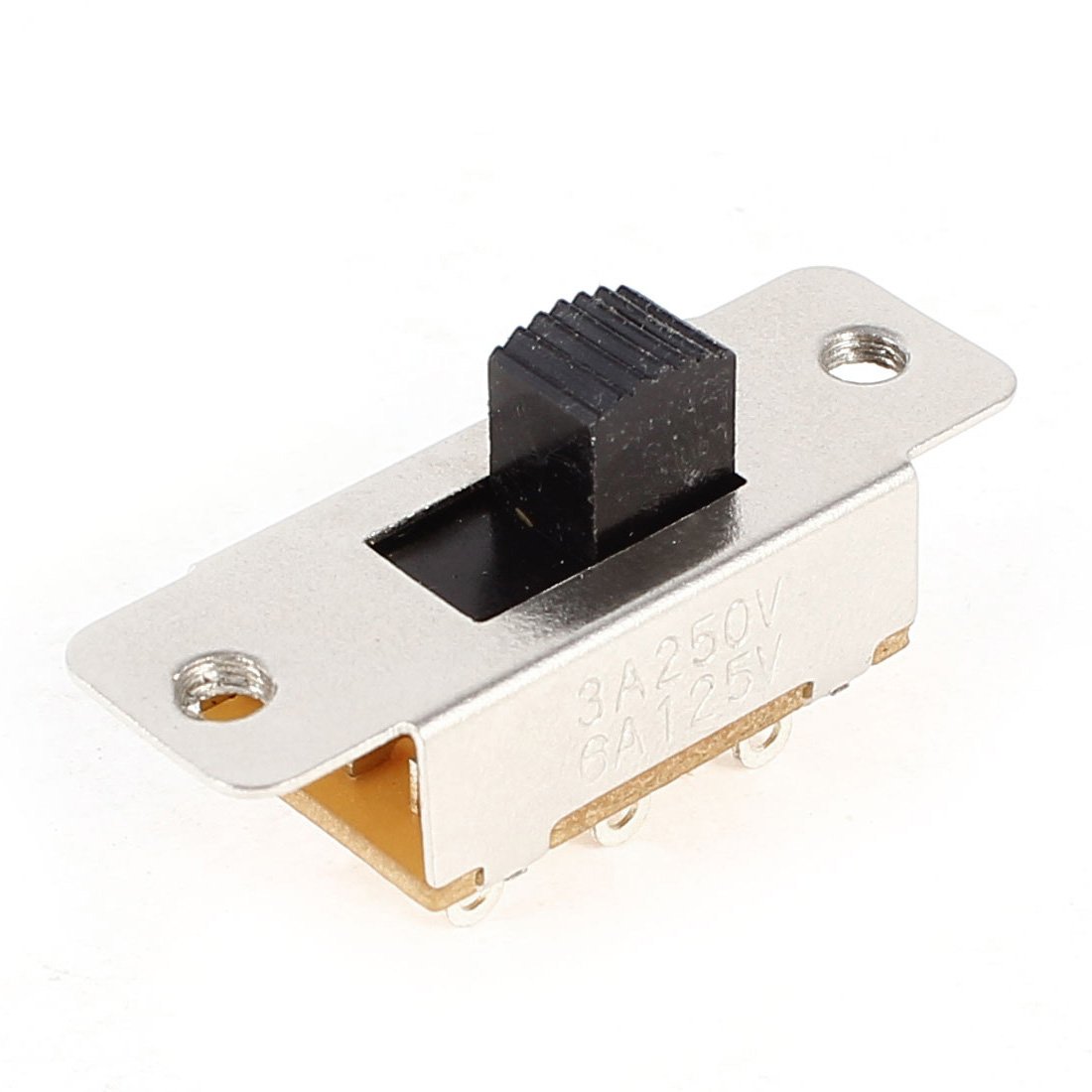 Sourcingmap AC 250V/125V 3A/6A 2NO 2NC DPDT Mini Panel Solder Lug Slide Switch