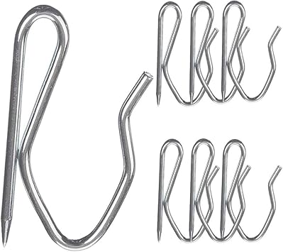 Kinvac Curtain Hooks Metal Curtain Hooks Drapery Pin Hooks For