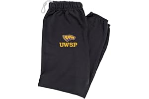 LOGOVISION Mens Jogger Sweatpants Collegiate Primary Logo Black Collection