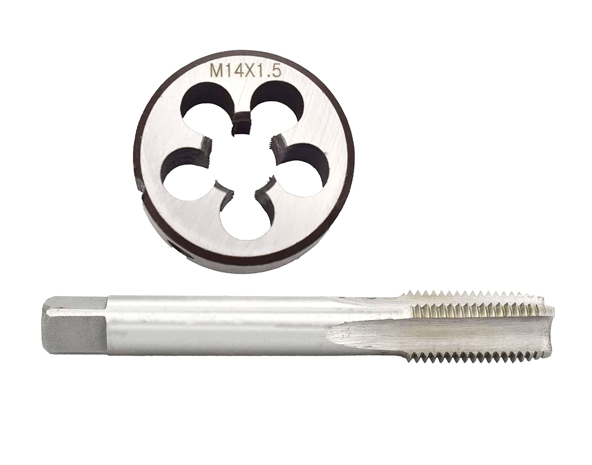 M14 X 1.5mm Tap Die Set,M14 X 1.5mm HSS Metric Right Hand Thread Tap and M14 X 1.5mm Round Die Set