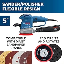 BOSCH GEX33-5N 5 In. Multi-Hole Random Orbit