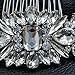 SEPBRIDALS Crystal Rhinestone Bride Wedding Hair Comb Pins Side Comb Accessories Jewelry GT4381 (Silver)