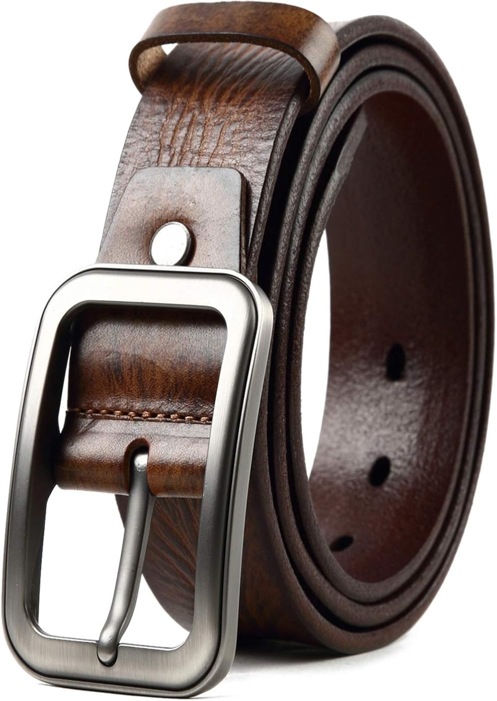 mens full grain leather dress belt