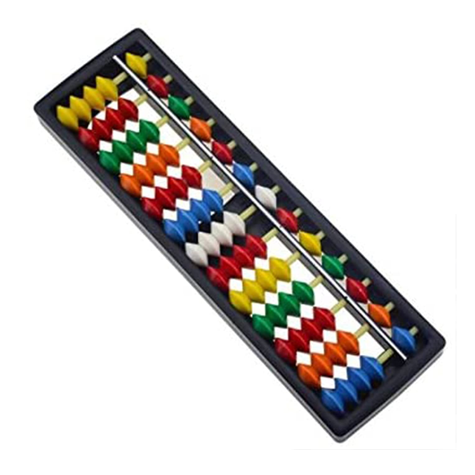 XLKJ Chinese Calculator, 13 Digits with Colorful Beads, Vintage Chinese Abacus Calculator for Kids
