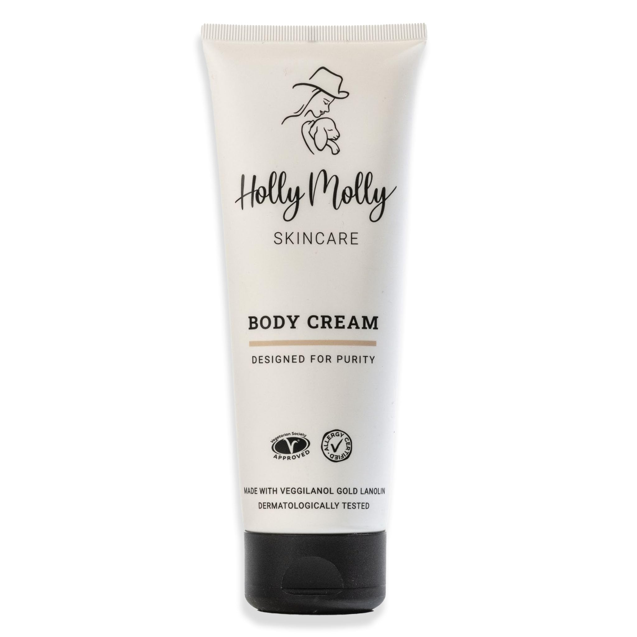 Holly Molly - Soothing and Moisturizing Body Cream, 250ml: Intensive nourishment with 100% lanolin to transform your body, providing a natural and nurtured beauty experience. Ideal for Dry Skin — image 1