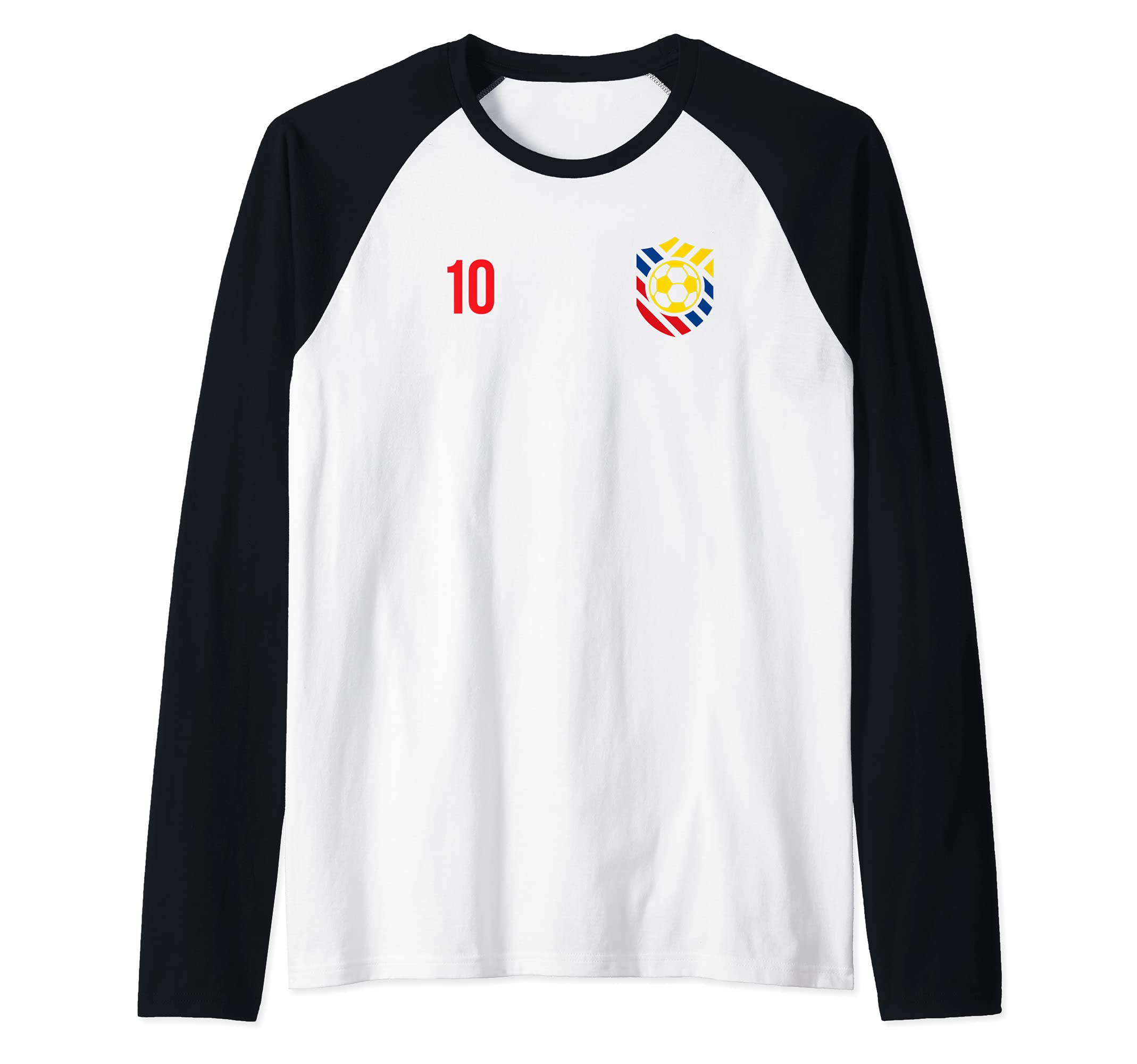 Flag Colombia Raglan Baseball Tee