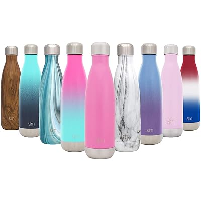 Simple Modern Wave Water Bottle - Vacuum Insulated Double Wall 18/8 Stainless Steel