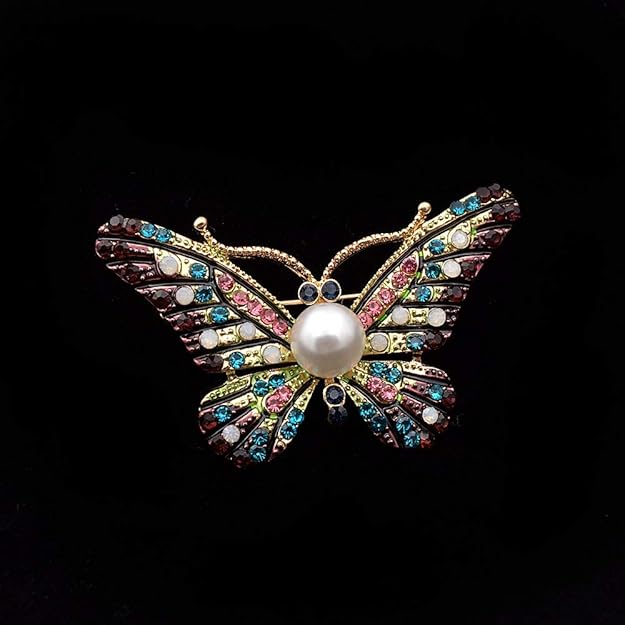 pequeño Strass colorido mariposa brosches für Mädchen und Männer Modes Otoño ramillete Pins insectos alta calidad
