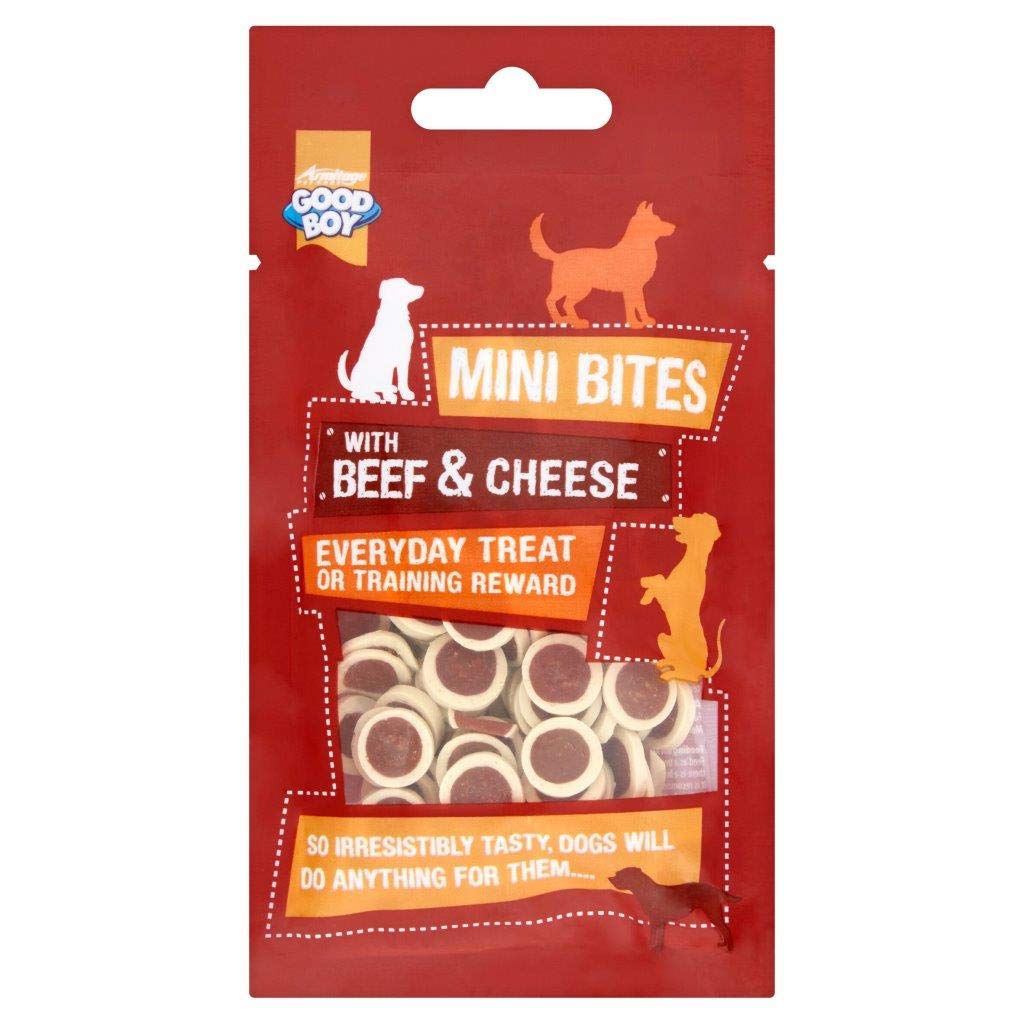 Armitage - Pet Care 12 x Good Boy Beef & Cheese Bites 70g, transparent