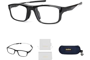 SOOGREE Sports Goggles Glasses Football Soccer Safety Glasses Goggles Adjustable Strap Interchangeable Temples for Men Youth