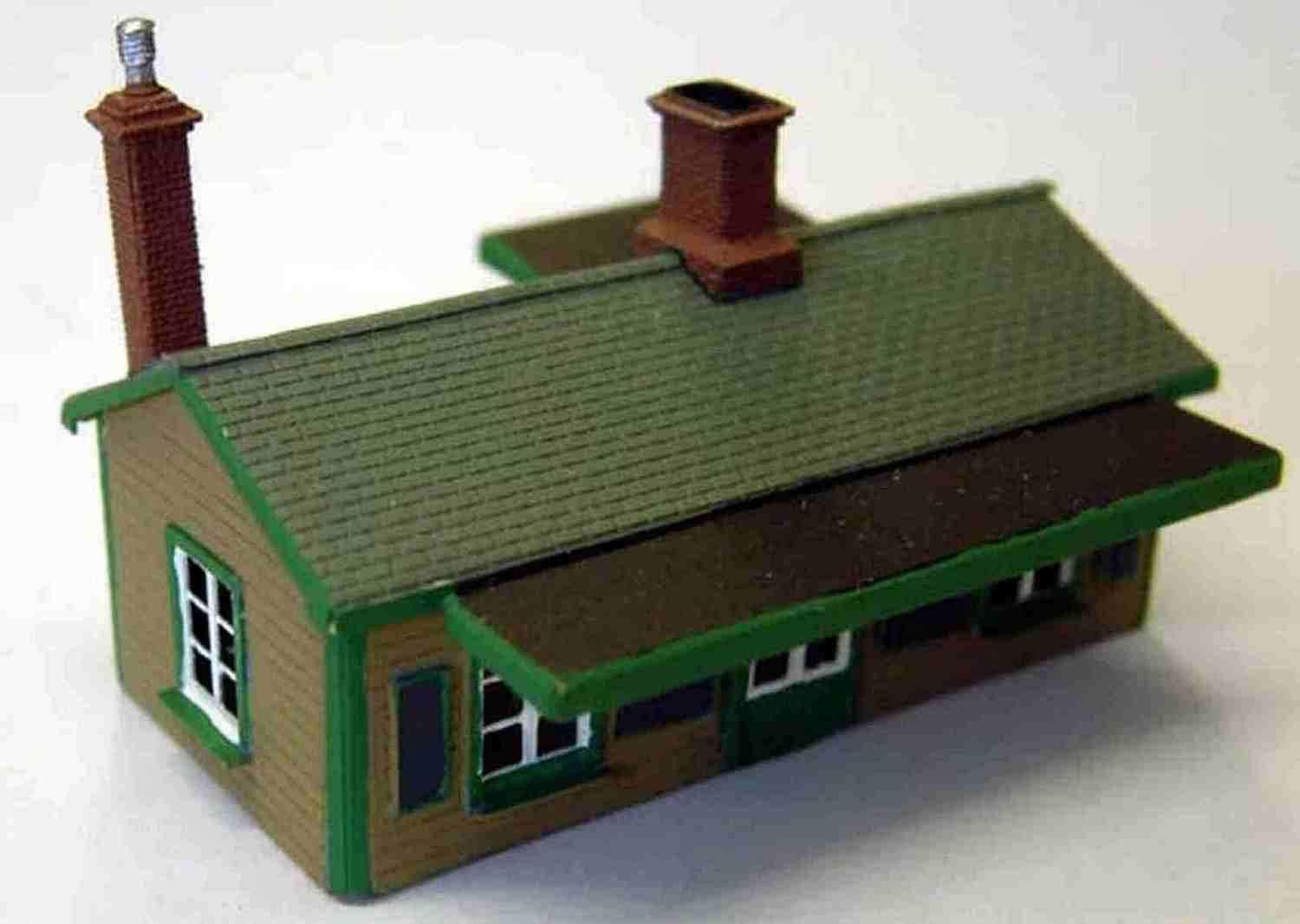 Langley Models Suburban Station building N Scale UNPAINTED Brass Metal Kit A52