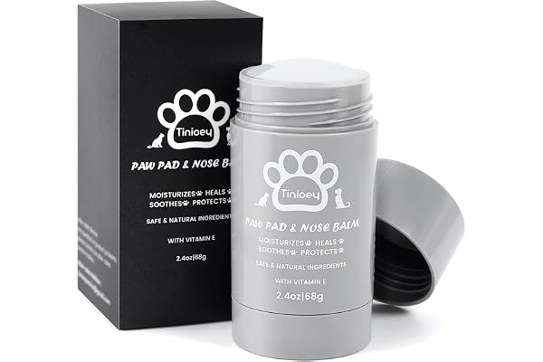 Tinioey Dog Paw Balm Stick(2.4oz) | Natural Paw Protection for Dogs | Dog Essentials for Dog Winter Dry Cracked Dog Paw & Nos