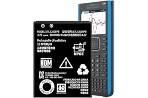HamnaKhu P11P35-11-N01 Battery, [Upgraded] 2600mAh Super High Capacity 0 Cycle Li-ion Replacement Battery for Texas Instruments TI-84 CE/TI-84 Plus CE Replacement Battery Part No 3.7L12005SPA