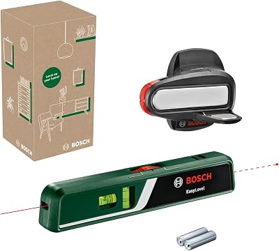 Bosch EasyLevel Laser Spirit Level with Wall Mount 5 m Line 20 m Point