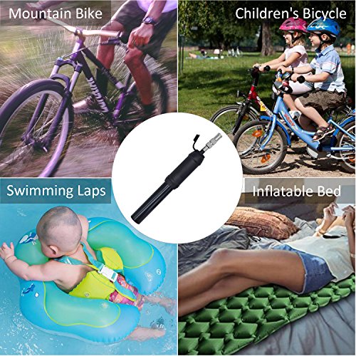 Haoguo Mini Bike Pump Fits Schrader and Presta Bike Pump Valve, High Pressure 160 Psi, Bicycle Tire Pump for BMX, Road and Mountain Bikes, Included Frame Mount, Ball Needle Valve