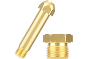 lasuroa CGA-580 Nut & 3" Nipple, Brass Threaded Regulator Inlet Fitting for Helium Argon Nitrogen Gas Cylinders Ideal for Wel