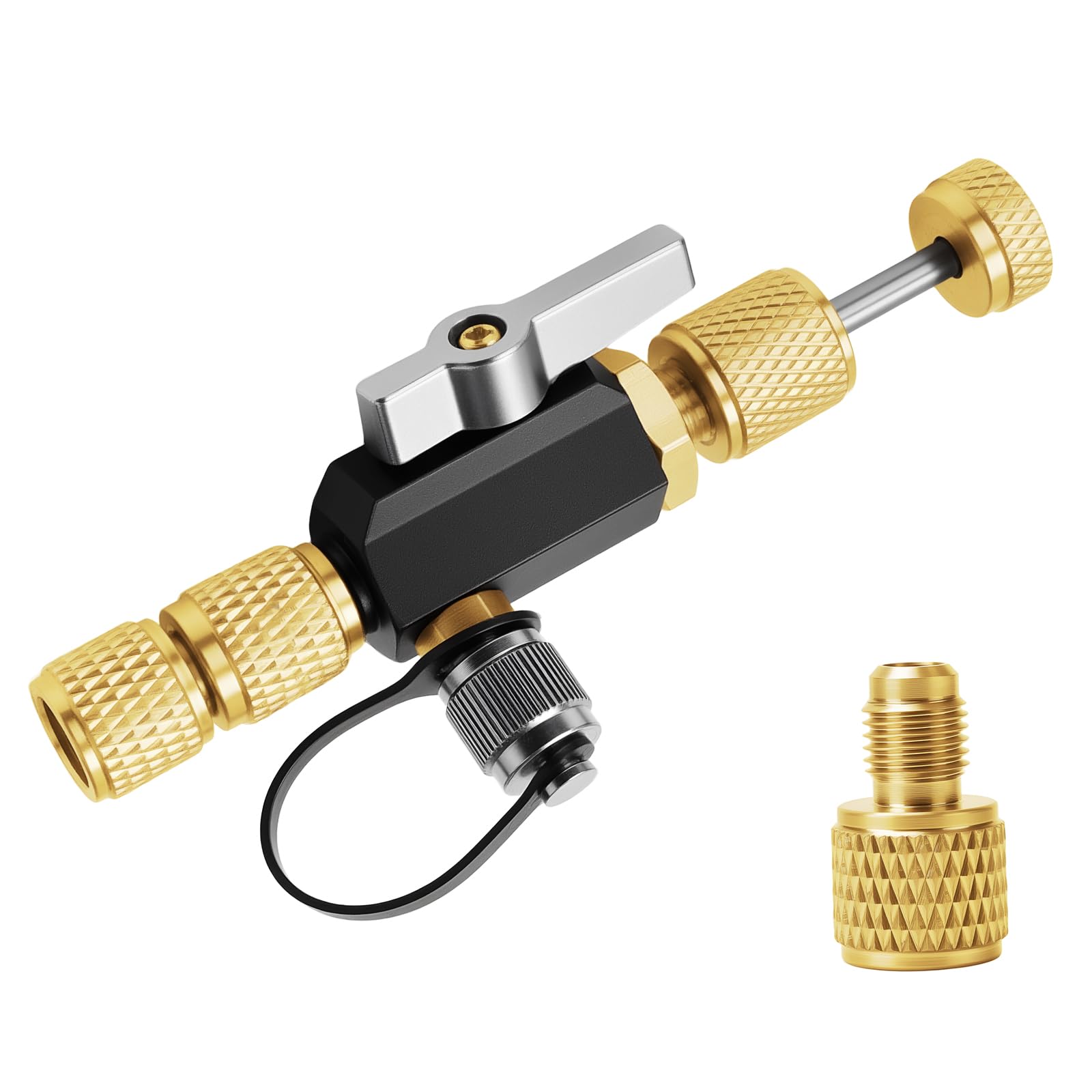 Photo 1 of *UNTESTED*
HVAC Valve Core Removal Tool,Valve Core Remover Installer Tool,1/4"& 5/16" Dual Valve Mega Flow Vacuum-Rated Valve Core Removal Tool,20 Microns Vacuum,Essential HVAC Tools for R32 R410A R22 R12 R407