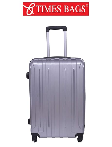 Times Bags 17 Grey ABS Stylish & Hard 4 Wheel Trolley Bag Cabin Luggage 6TB4W (17 Inches)