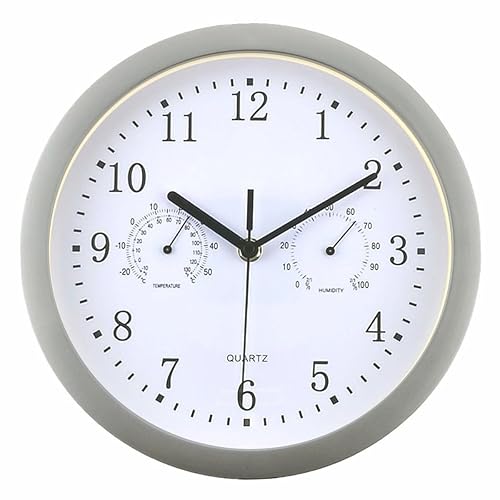 Chrome & White 3D Dial Non Ticking Sweeping Seconds Quartz ...