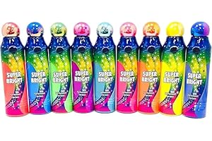Dab-O-Ink Super Bright - 3 oz. Fluorescent Bingo Daubers, Multi-Color Rainbow Set, 9 Pack