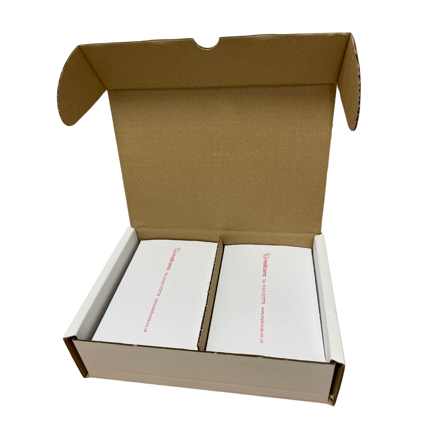 Mailcoms Universal Double Sheet White Labels - Extra Long, 175 mm - Compatible with Franking Machine - Pack of 200, 500, 1000 (1000)